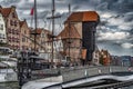 a replica of a pirate ship on the motÃâawa river in gdaÃâsk